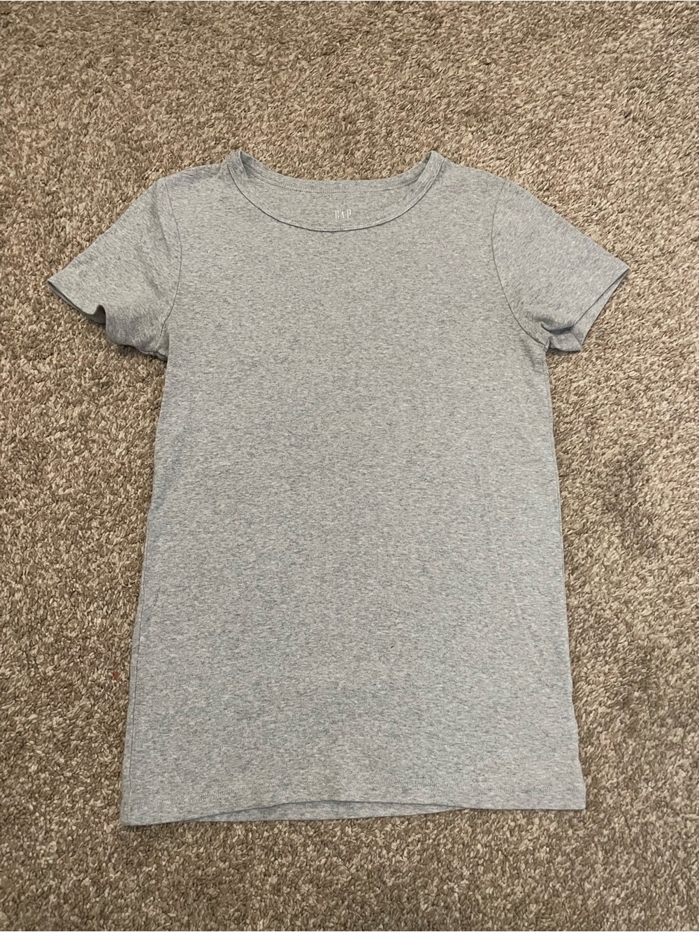 GAP Light Gray Women's Short Sleeve Crew Tee